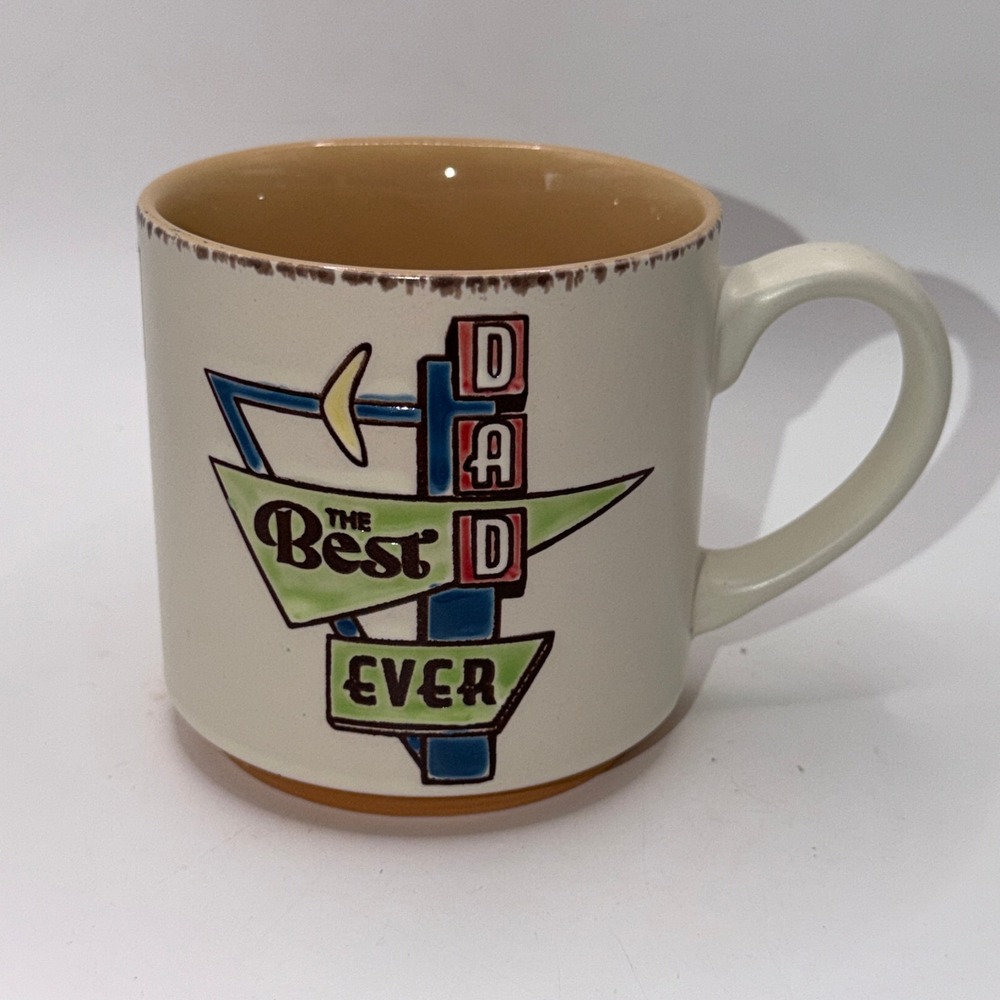 Spectrum Designz 18oz Best Dad Ever Vintage Motel Sign Retro MCM Coffee Mug